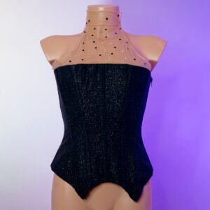 Corset transparencias pedrería