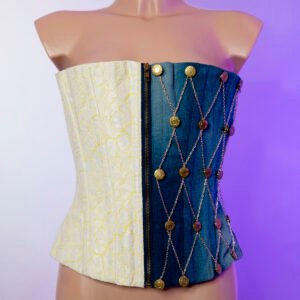 Corset vaquero botones