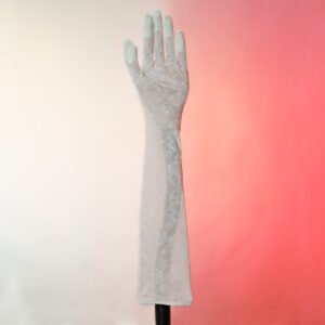 Guante blanco encaje